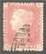 Great Britain Scott 33 Used Plate 146 - BD